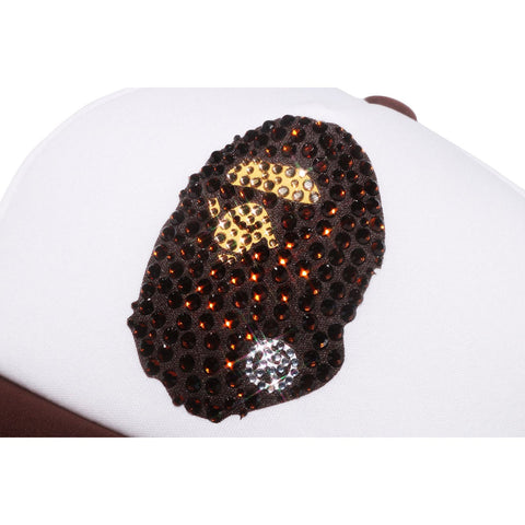 APE HEAD CRYSTAL STONE MESH CAP MENS