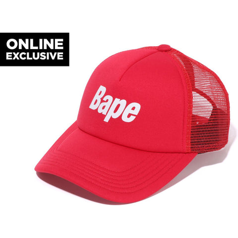 BAPE LOGO MESH CAP BAPEC MENS