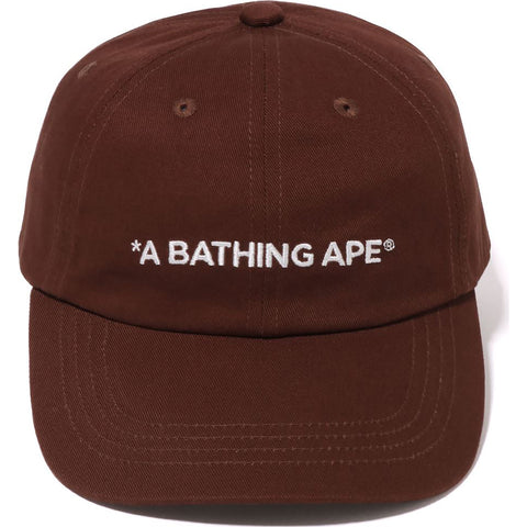 A BATHING APE 6PANEL CAP MENS
