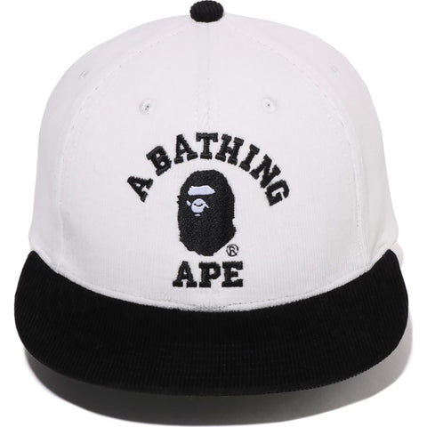 CORDUROY COLLEGE SNAP BACK CAP MENS