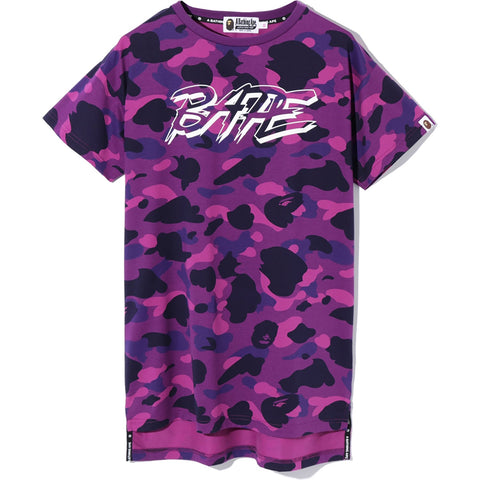 COLOR CAMO BAPE LONG LENGTH TEE LADIES