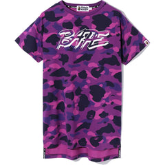COLOR CAMO BAPE LONG LENGTH TEE LADIES