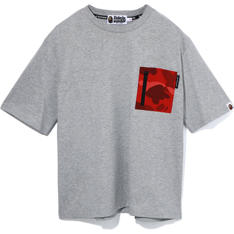COLOR CAMO POCKET WIDE TEE LADIES