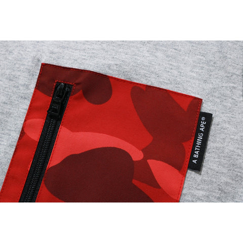 COLOR CAMO POCKET WIDE TEE LADIES