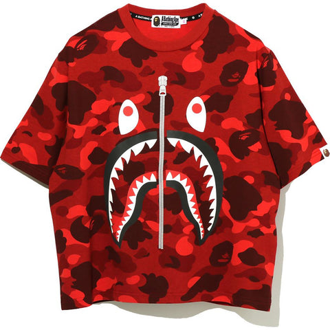 COLOR CAMO REFLECTOR SHARK WIDE TEE LADIES