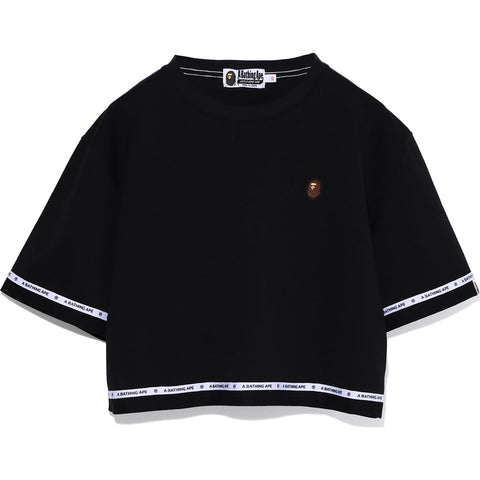 LOGO TAPE CROPPED TEE LADIES