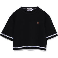 LOGO TAPE CROPPED TEE LADIES