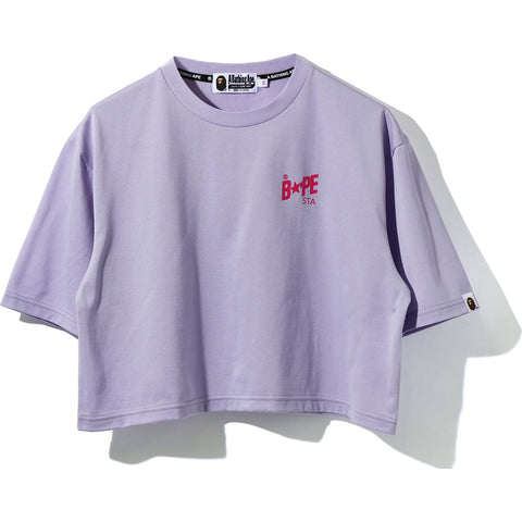 BAPE STA LOGO CROPPED TEE LADIES