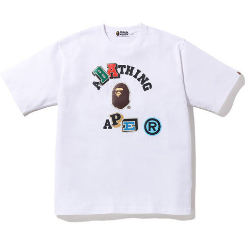 MULTI FONTS RELAXED FIT COLLEGE HEAVY WEIGHT TEE MENS