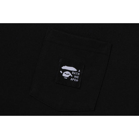 A BATHING APE LABEL POCKET TEE MENS