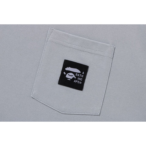 A BATHING APE LABEL POCKET TEE MENS