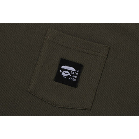 A BATHING APE LABEL POCKET TEE MENS