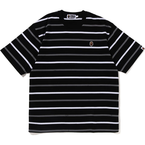 APE HEAD ONE POINT STRIPE TEE MENS