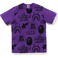 BAPE GRAFFITI PATTERN TEE LOOSE FIT KIDS