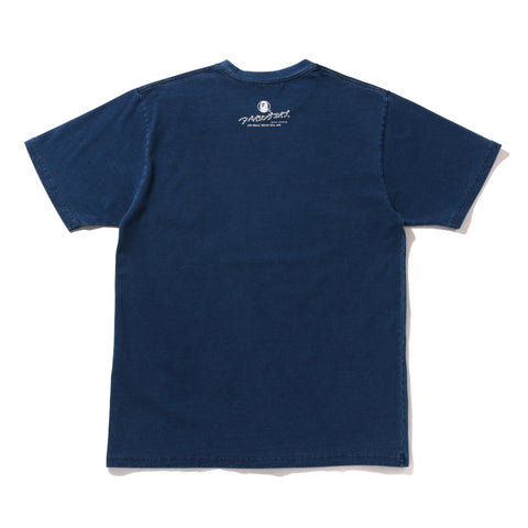 APE HEAD INDIGO TEE MENS