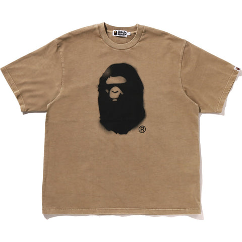 SPRAY APE HEAD GARMENT DYED RELAXED FIT TEE MENS