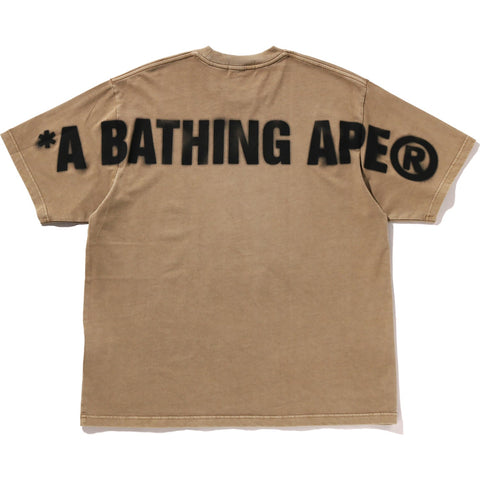 SPRAY APE HEAD GARMENT DYED RELAXED FIT TEE MENS