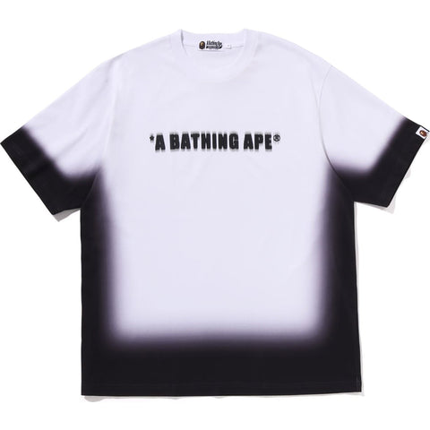 SPRAY PRINT BATHING APE LOGO RELAXED FIT TEE M