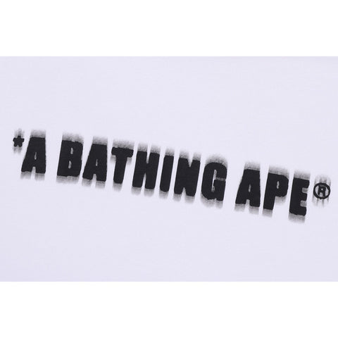 SPRAY PRINT BATHING APE LOGO RELAXED FIT TEE M