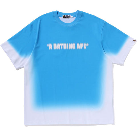 SPRAY PRINT BATHING APE LOGO RELAXED FIT TEE M