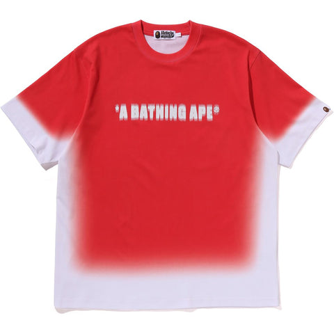 SPRAY PRINT BATHING APE LOGO RELAXED FIT TEE M