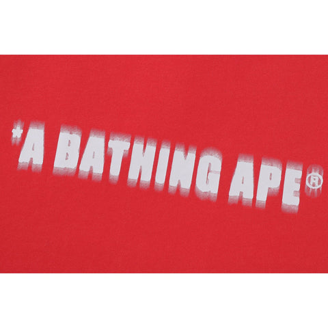 SPRAY PRINT BATHING APE LOGO RELAXED FIT TEE M