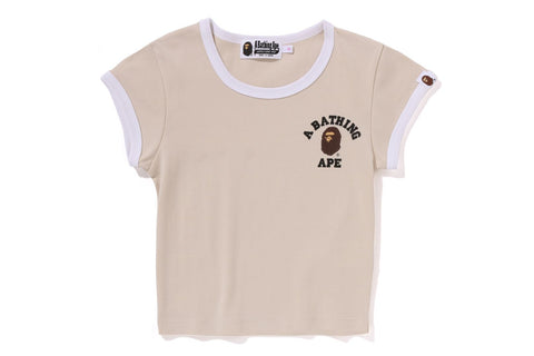 COLLEGE CROPPED TRIM TEE L