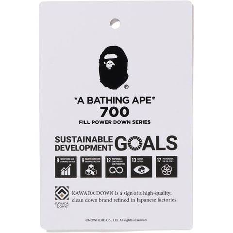BAPE JEWELS DOWN JACKET RELAXED FIT MENS