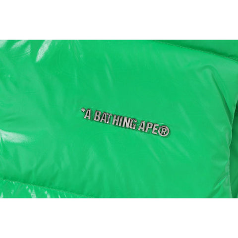 BAPE MENS NYLON DEBOSSED LINE CAMO DOWN VEST