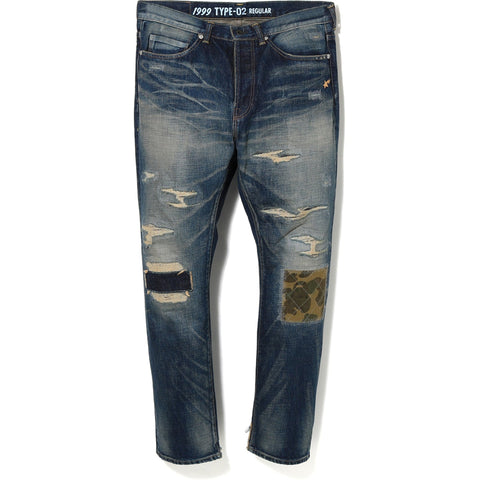 1999 TYPE-02 DAMAGE DENIM PANTS MENS