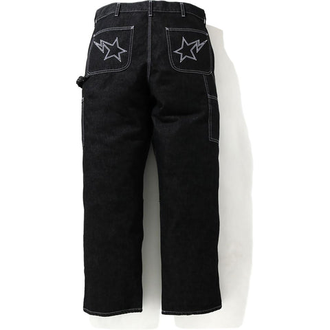 LOOSE FIT DENIM PAINTER PANTS MENS