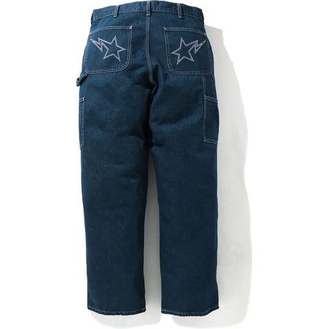 LOOSE FIT DENIM PAINTER PANTS MENS