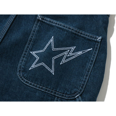 LOOSE FIT DENIM PAINTER PANTS MENS