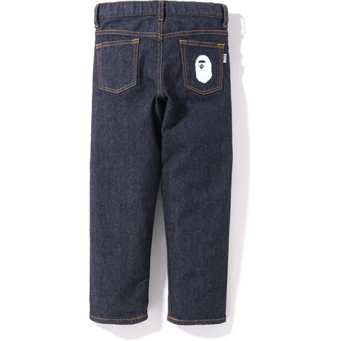 BAPE PATCH DENIM PANTS KIDS
