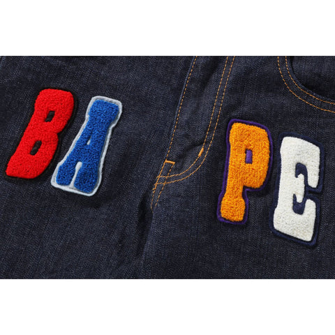 BAPE PATCH DENIM PANTS KIDS