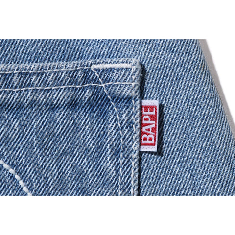 DAMAGED HIGHWAIST WIDE DENIM PANTS LADIES