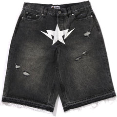 DESTROYED STA RELAXED FIT 13OZ DEMIN SHORTS MENS