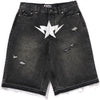DESTROYED STA RELAXED FIT 13OZ DEMIN SHORTS MENS