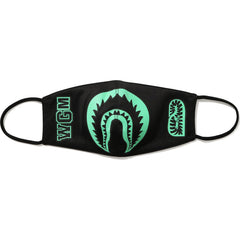 GLOW IN THE DARK SHARK MASK MENS