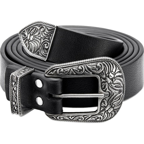 BAPE BLACK SILVER BUCKLE BELT MENS