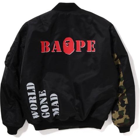 BAPE STENCIL LOOSE FIT MA-1 MENS
