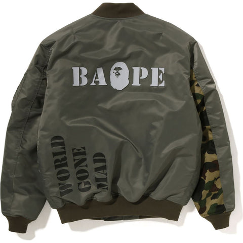 BAPE STENCIL LOOSE FIT MA-1 MENS