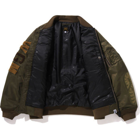 BAPE MENS SHARK MA-1 BOMBERS JACKET