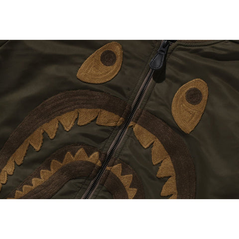 BAPE MENS SHARK MA-1 BOMBERS JACKET