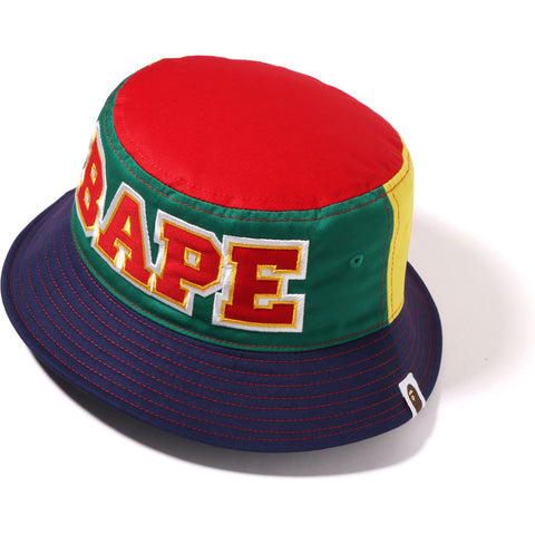 BAPE COLOR BLOCK BUCKET HAT KIDS