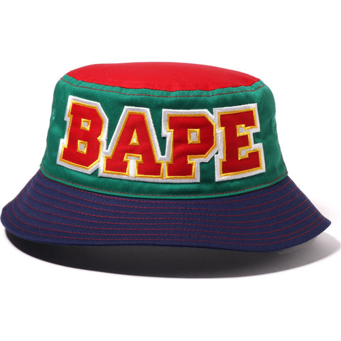 BAPE COLOR BLOCK BUCKET HAT KIDS