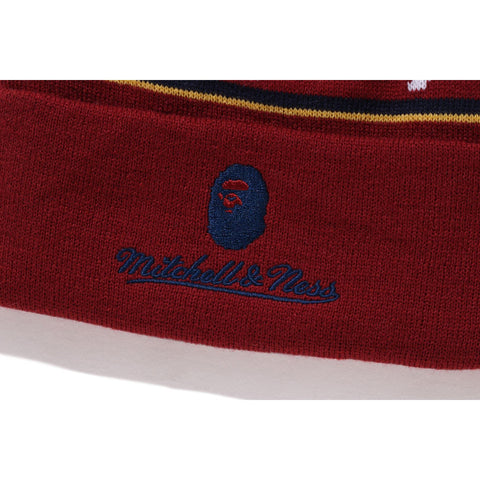 BAPE X MITCHELL & NESS NHL POM BEANIE MENS