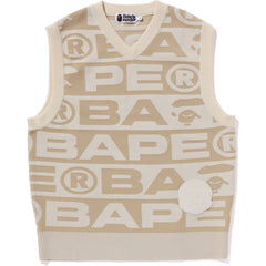 LUX SPORT PATTERN KNIT VEST MENS