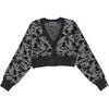 ABC CAMO CROPPED KNIT CARDIGAN LADIES