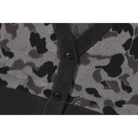 ABC CAMO CROPPED KNIT CARDIGAN LADIES